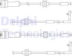 Delphi LZ0146 - Сигнализатор, износ тормозных колодок autodnr.net