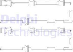 Delphi LZ0148 - Сигнализатор, износ тормозных колодок autodnr.net