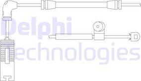 Delphi LZ0150 - Сигнализатор, износ тормозных колодок avtokuzovplus.com.ua