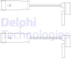 Delphi LZ0153 - Сигнализатор, износ тормозных колодок autodnr.net