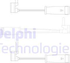 Delphi LZ0163 - Сигнализатор, износ тормозных колодок autodnr.net