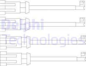 Delphi LZ0189 - Сигнализатор, износ тормозных колодок autodnr.net