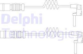 Delphi LZ0232 - Сигнализатор, износ тормозных колодок autodnr.net