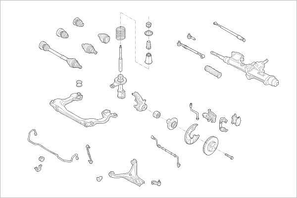 Delphi OE-AUDI-000001409-F - Підвіска колеса autocars.com.ua