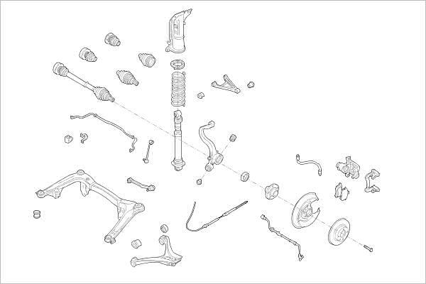 Delphi OE-AUDI-000001409-R - Підвіска колеса autocars.com.ua