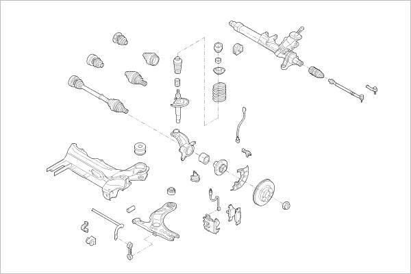 Delphi OE-AUDI-000015899-F - Підвіска колеса autocars.com.ua