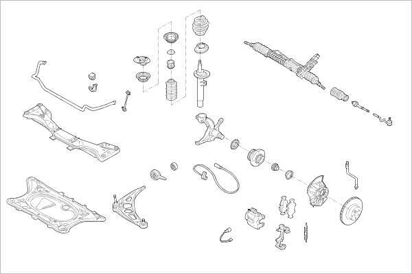 Delphi OE-BMW-000014776-F - Підвіска колеса autocars.com.ua