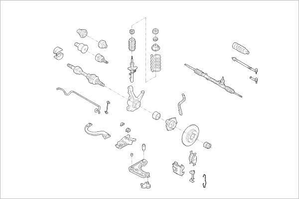 Delphi OE-FORD-000001073-F - Подвеска колеса avtokuzovplus.com.ua