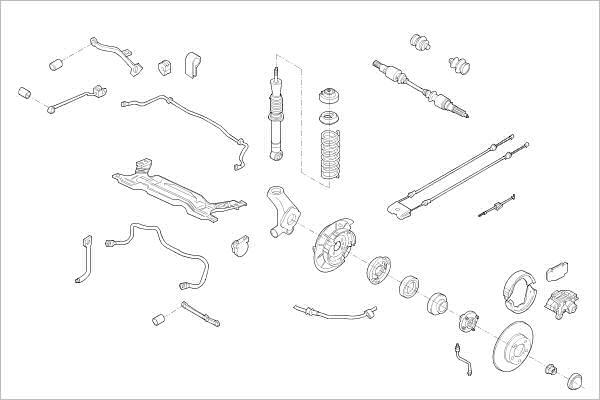 Delphi OE-FORD-000004713-R - Підвіска колеса autocars.com.ua