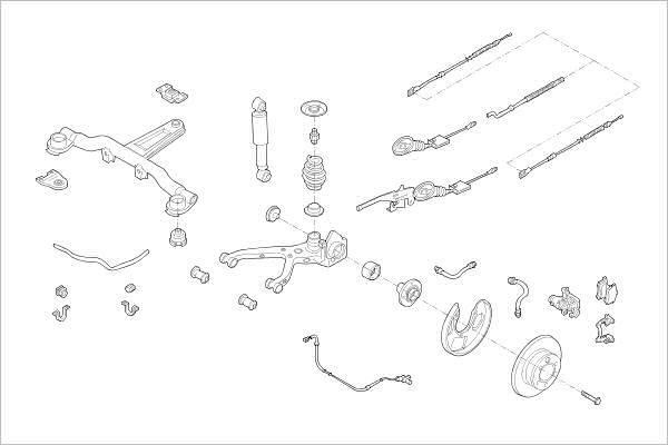 Delphi OE-FORD-000004715-R - Подвеска колеса avtokuzovplus.com.ua