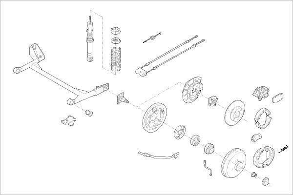 Delphi OE-FORD-000007809-R - Підвіска колеса autocars.com.ua