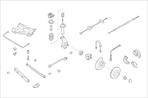 Delphi OE-FORD-000005819-R - Підвіска колеса autocars.com.ua