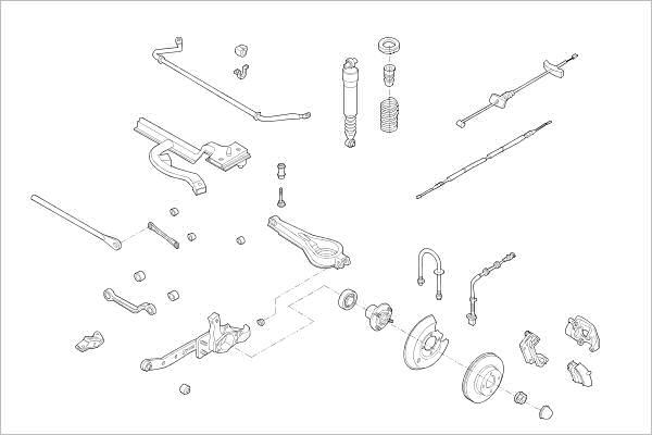 Delphi OE-FORD-000011767-R - Підвіска колеса autocars.com.ua