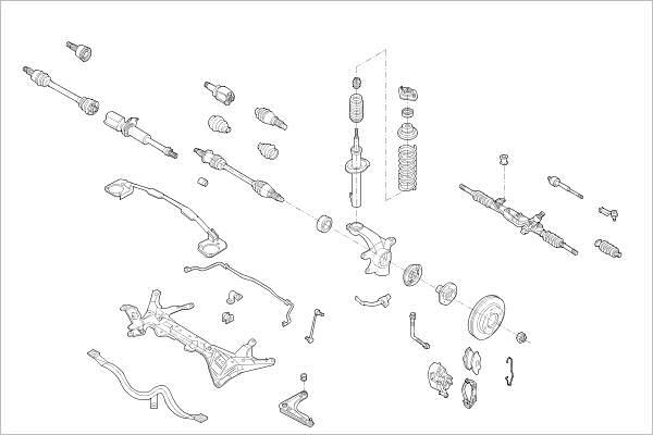 Delphi OE-FORD-000007809-F - Підвіска колеса autocars.com.ua