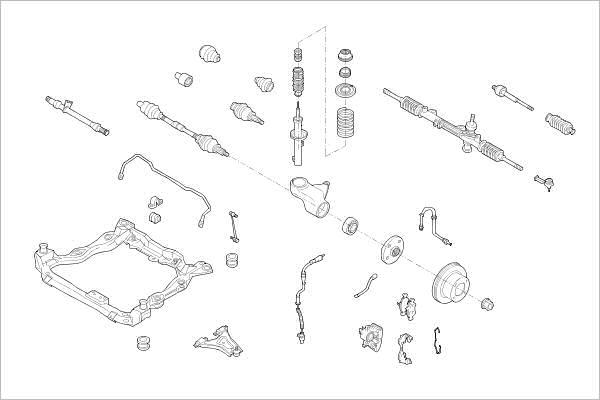 Delphi OE-FORD-000011766-F - Подвеска колеса avtokuzovplus.com.ua