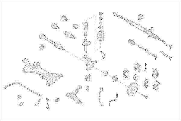 Delphi OE-FORD-000014797-F - Підвіска колеса autocars.com.ua