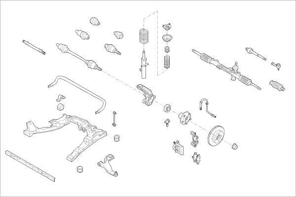 Delphi OE-FORD-000015443-F - Подвеска колеса avtokuzovplus.com.ua