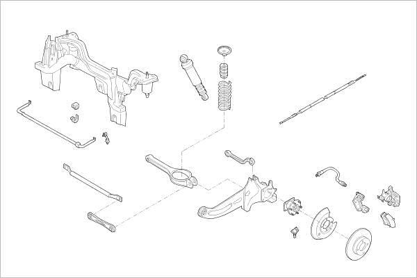 Delphi OE-FORD-000018271-R - Подвеска колеса avtokuzovplus.com.ua