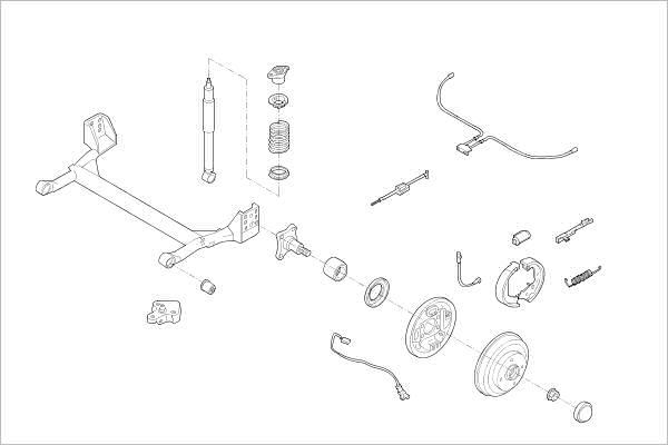 Delphi OE-FORD-000018329-R - Підвіска колеса autocars.com.ua