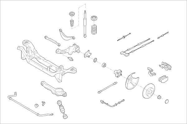 Delphi OE-FORD-000016968-R - Підвіска колеса autocars.com.ua
