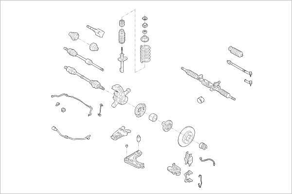 Delphi OE-FORD-000017177-F - Підвіска колеса autocars.com.ua