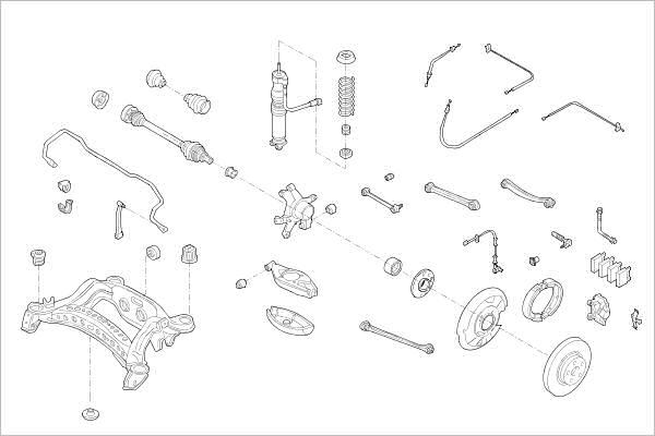 Delphi OE-MERC-000008389-R - Підвіска колеса autocars.com.ua