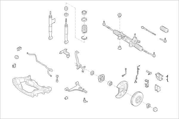 Delphi OE-MERC-000015062-F - Підвіска колеса autocars.com.ua