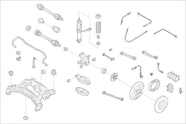 Delphi OE-MERC-000012588-R - Підвіска колеса autocars.com.ua