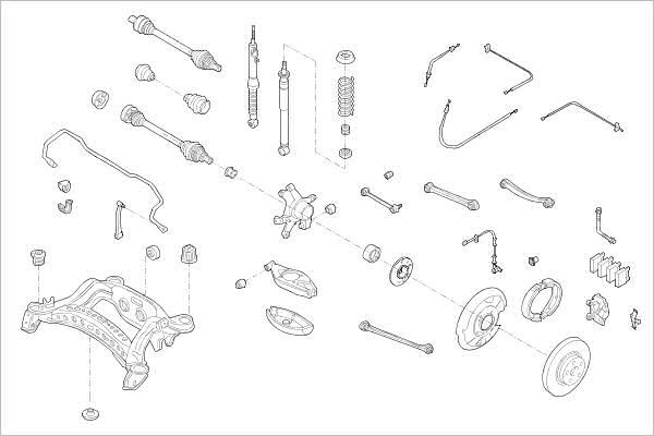 Delphi OE-MERC-000015062-R - Підвіска колеса autocars.com.ua