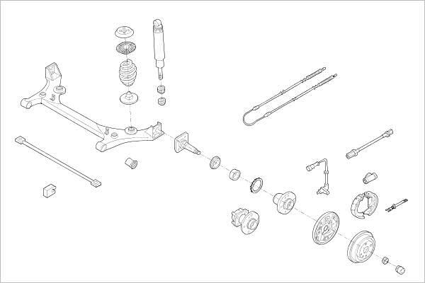Delphi OE-OPEL-000010883-R - Підвіска колеса autocars.com.ua