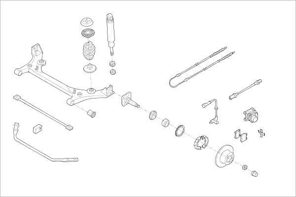 Delphi OE-OPEL-000010856-R - Підвіска колеса autocars.com.ua