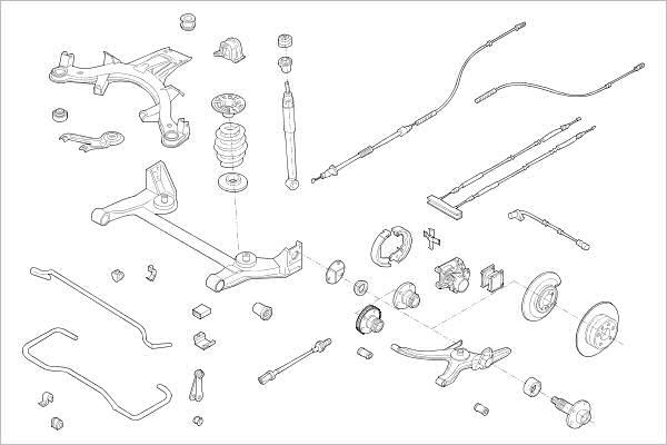 Delphi OE-OPEL-000001019-R - Підвіска колеса autocars.com.ua
