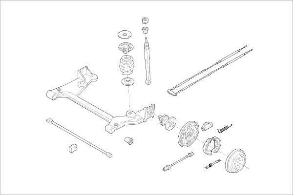 Delphi OE-OPEL-000015236-R - Подвеска колеса avtokuzovplus.com.ua