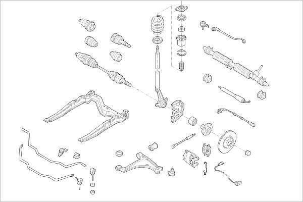 Delphi OE-OPEL-000001806-F - Підвіска колеса autocars.com.ua