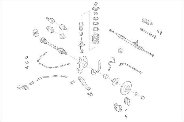 Delphi OE-OPEL-000001837-F - Подвеска колеса avtokuzovplus.com.ua