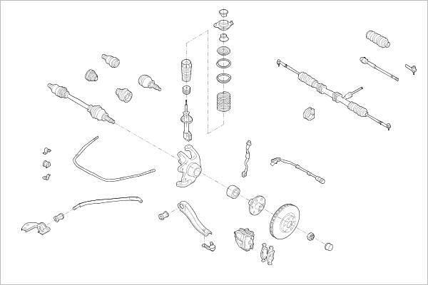 Delphi OE-OPEL-000016780-F - Підвіска колеса autocars.com.ua