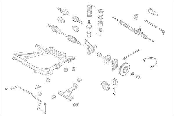 Delphi OE-OPEL-000005165-F - Підвіска колеса autocars.com.ua