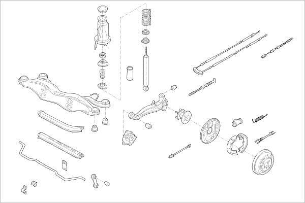 Delphi OE-OPEL-000005165-R - Підвіска колеса autocars.com.ua