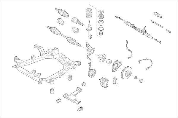 Delphi OE-OPEL-000015343-F - Підвіска колеса autocars.com.ua