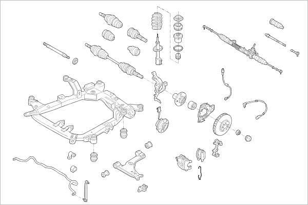 Delphi OE-OPEL-000016371-F - Підвіска колеса autocars.com.ua