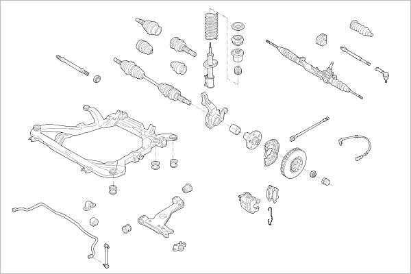 Delphi OE-OPEL-000015305-F - Підвіска колеса autocars.com.ua