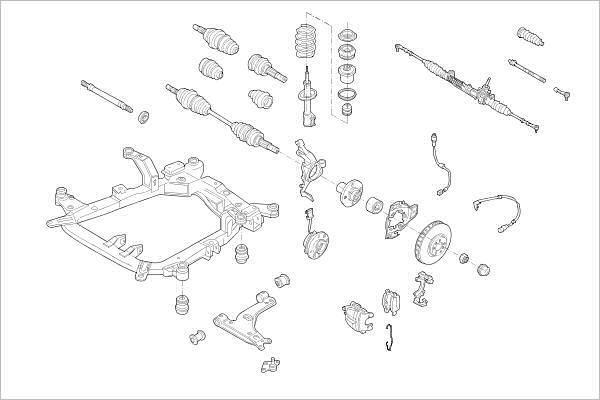 Delphi OE-OPEL-000016736-F - Підвіска колеса autocars.com.ua