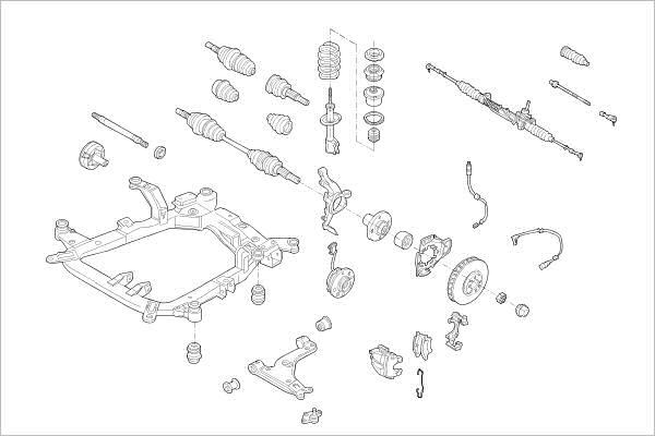 Delphi OE-OPEL-000016974-F - Подвеска колеса avtokuzovplus.com.ua