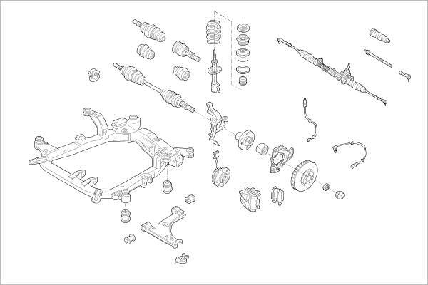 Delphi OE-OPEL-000017249-F - Підвіска колеса autocars.com.ua