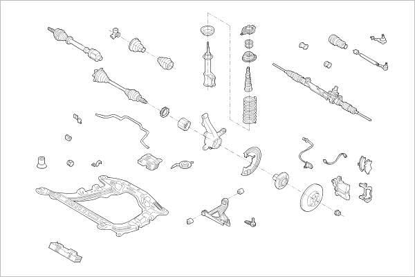 Delphi OE-RENA-000003760-F - Підвіска колеса autocars.com.ua