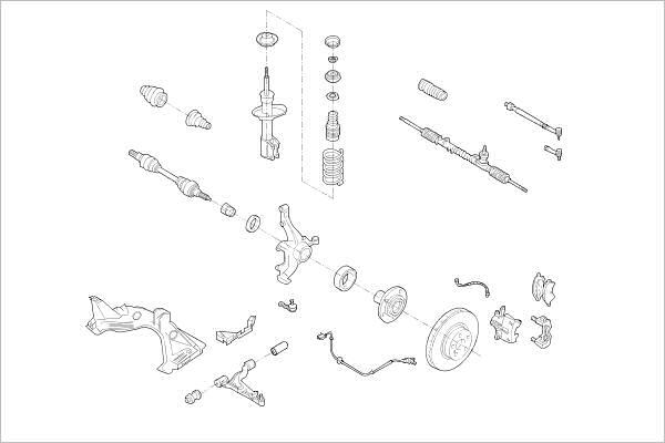 Delphi OE-RENA-000005658-F - Підвіска колеса autocars.com.ua