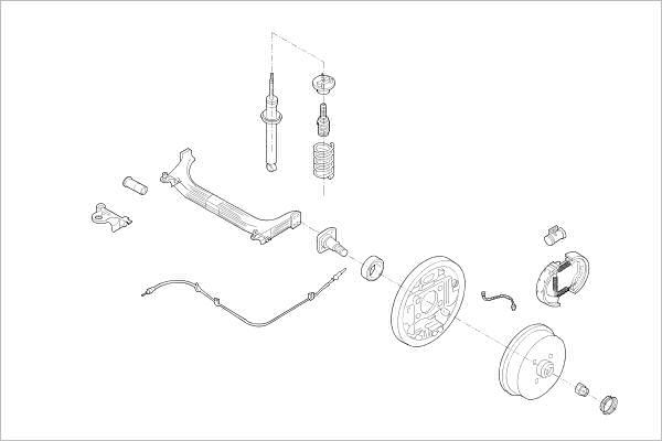 Delphi OE-RENA-000002132-R - Підвіска колеса autocars.com.ua