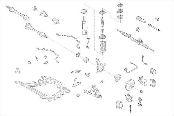 Delphi OE-RENA-000015762-F - Підвіска колеса autocars.com.ua
