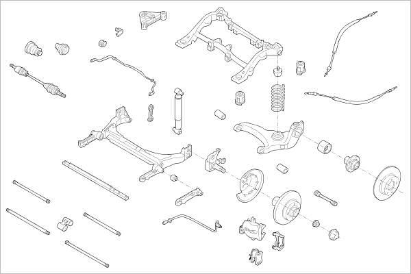 Delphi OE-RENA-000015762-R - Підвіска колеса autocars.com.ua