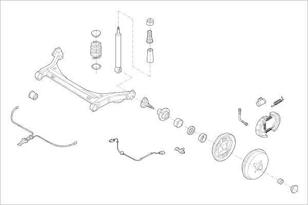 Delphi OE-SEAT-000008897-R - Підвіска колеса autocars.com.ua